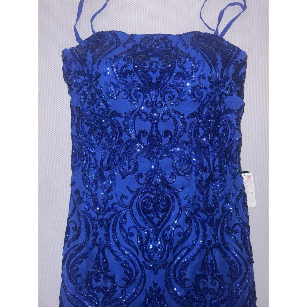 NWT B. Darlin Pattern Sequin Bow Back Bodycon Dress Plus Size Juniors Size 21W - Picture 6 of 13